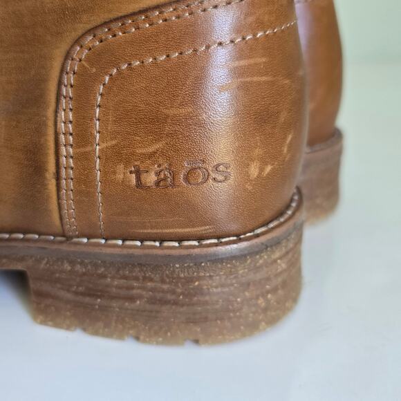 Taos Alpine Leather Boot Women's 7-7.5 Camel Lace Up Granola Girl Hiking Casual - Picture 7 of 14